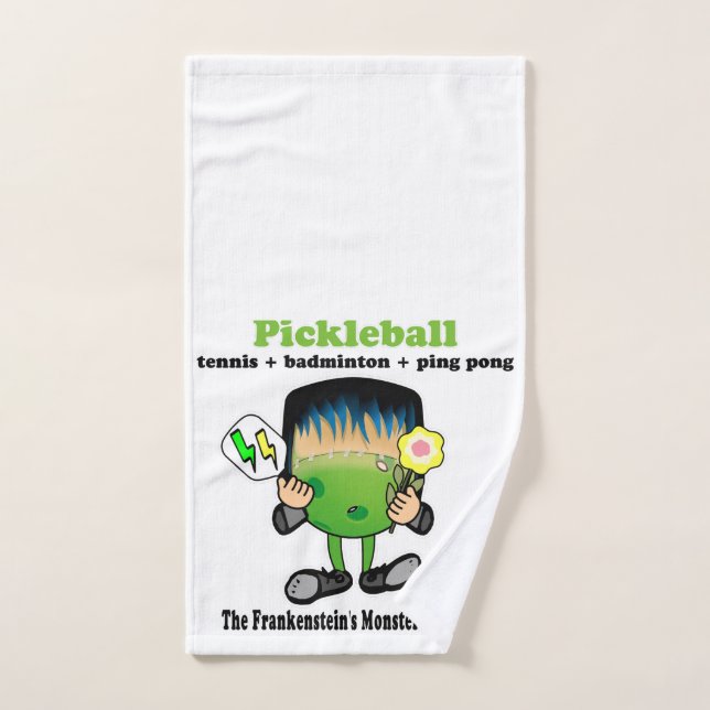 Pickleball - le monstre des sports de Frankenstein (Serviette à main)