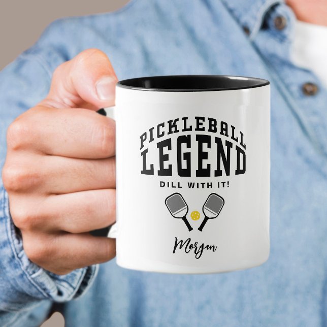 Pickleball Legend Custom Name Quote Cool Fun Cute Mug (Pickleball Legend Custom Name Quote Cool Fun Cute Mug)
