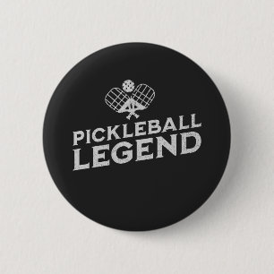 Pickleball Legend Funny Pickle Ball Lover 2 Inch Round Button