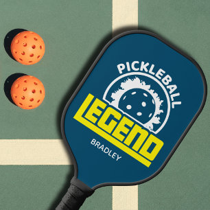 Pickleball Legend Typography Personalized Name Paddle