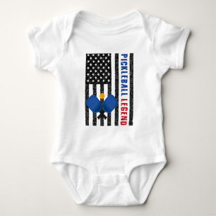 Pickleball Legend USA Baby Bodysuit
