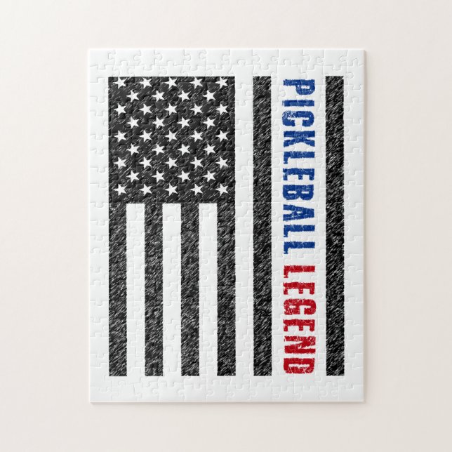 Pickleball Legend USA Jigsaw Puzzle (Vertical)