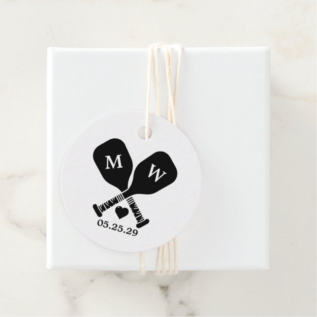 Pickleball Love Favour Tags (In Situ)
