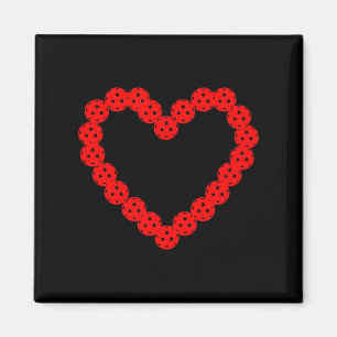 Pickleball Love Heart For Valentines Day Gifts Pic Magnet