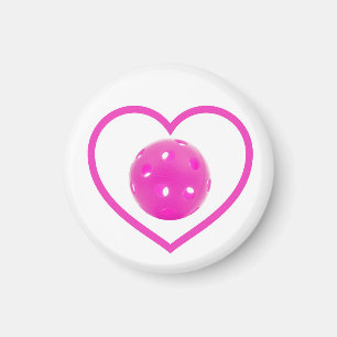 Pickleball love pink pickle ball sport pink magnet
