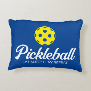 Pickleball lover accent pillow for sofa or chair