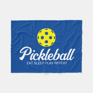 Pickleball lover fleece blanket with funny quote