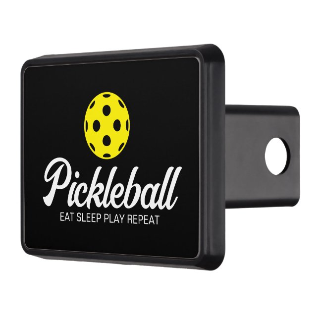 Pickleball lover hitch cover with funny quote (Left)