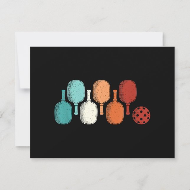 Pickleball Lover Retro Paddle Sport Vintage (Front)