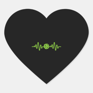 Pickleball Lover Shirt  3 Heart Sticker