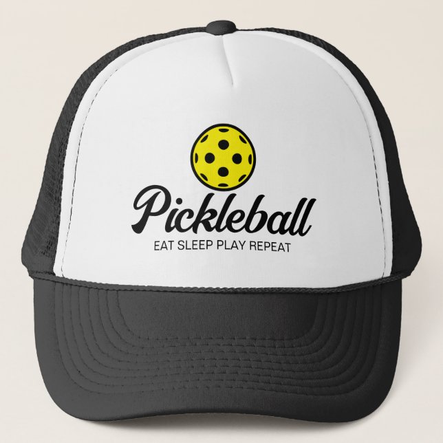 Pickleball lover trucker hat for enthusiasts (Front)