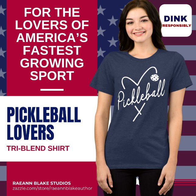 Pickleball Lover's  Tri-Blend Shirt (Creator Uploaded)