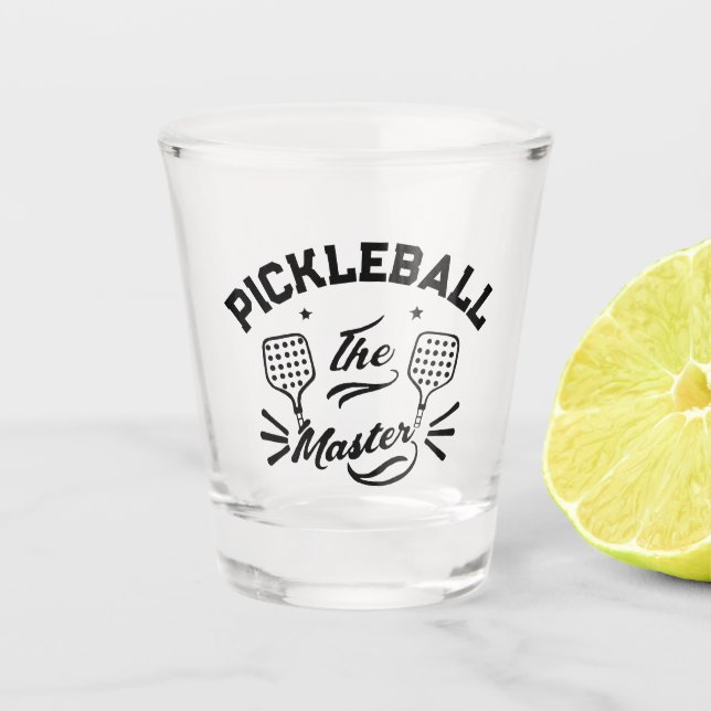 Pickleball Master Shot Glass (Front)