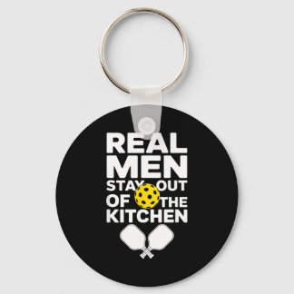 Pickleball men kitchen joke funny graphic for keychain