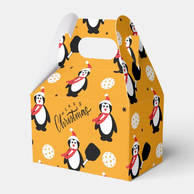 🐧 Pickleball Merry Christmas 🎁   Favor Box (Front Side)