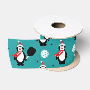 🐧 Pickleball Merry Christmas 🎁  Satin Ribbon
