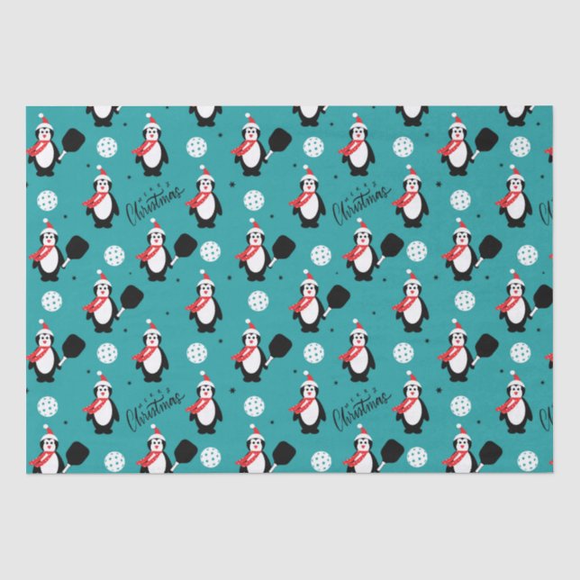 🐧 Pickleball Merry Christmas 🎁  Tissue Paper (Front)