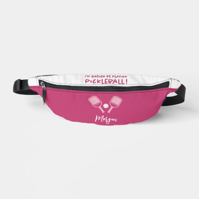 Pickleball mignon Nom personnalisable Pink Girl Sp (Recto)