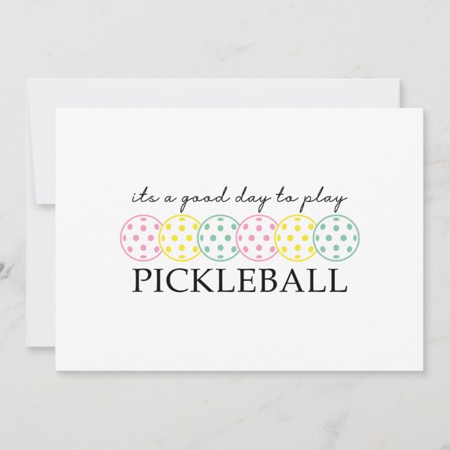 Pickleball Mom Player Paddle Sport Invitation (Front)