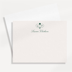 Pickleball Monogram Note Card