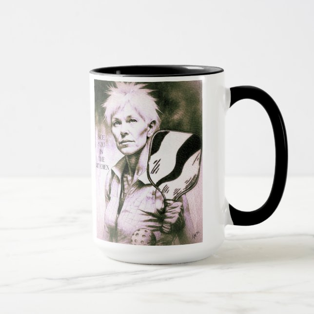 Pickleball Mug - "À La Cuisine" (Droite)