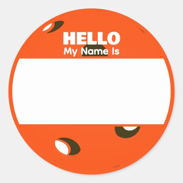Pickleball Name Tags -Tournaments Socials Lessons (Front)