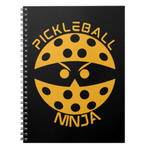 Pickleball ninja - orange notebook