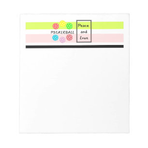 Pickleball Notepad. Funny Pickleball Notepad. Notepad