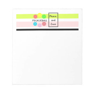 Pickleball Notepad. Funny Pickleball Notepad. Notepad