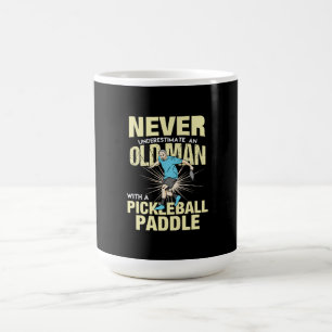 Pickleball - Old Man With A Pickleball Paddle Coffee Mug