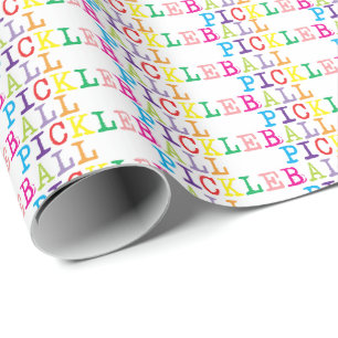Pickleball old typewriter on white wrapping paper