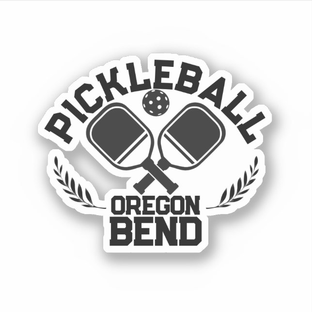 Pickleball Paddle & Ball Bend Oregon USA (Front)