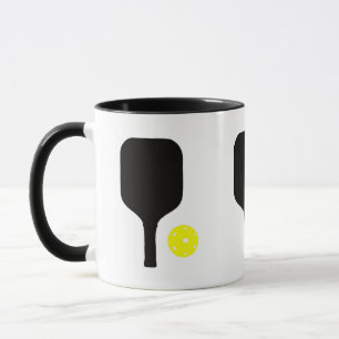 Pickleball paddle & ball mug