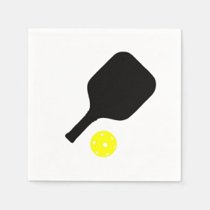 Pickleball paddle & ball napkin