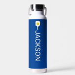 Pickleball Paddle, Ball Personalized Name Text  Water Bottle<br><div class="desc">Stay hydrated on the court with this water bottle featuring a Pickleball Paddle, ball and your custom text on the front and back - easily add additional text too. Makes a perfect gift for pickleball players, coaches, club/tournament gifts or awards or get one for yourself for all your pickleball games,...</div>