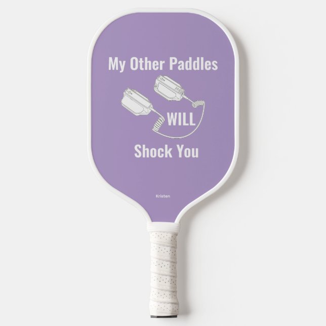 Pickleball Paddle Defibrillator_Purple (Front)