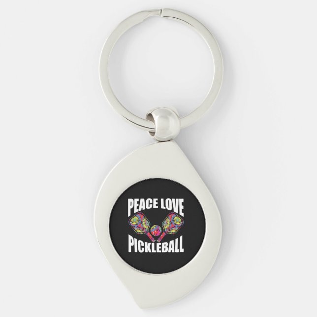 Pickleball Paddle Design Keychain (Front)