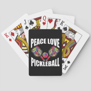 Pickleball Paddle Design Playing Cards