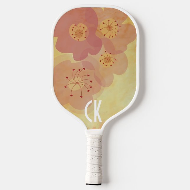 Pickleball Paddle Flowery (Back)