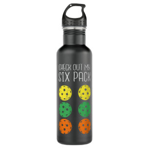 Pickleball Paddle - Funny Check Out My Six Packs P 710 Ml Water Bottle