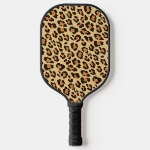 Pickleball Paddle in Leopard Print, Animal Print