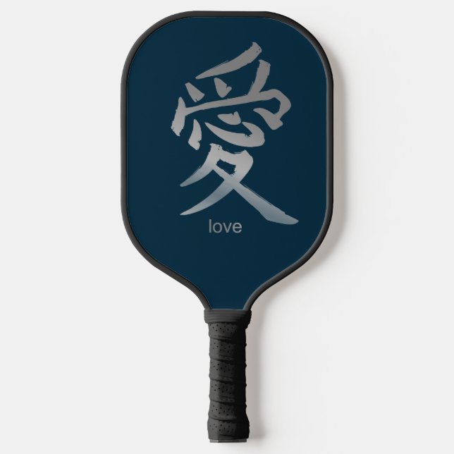 PICKLEBALL PADDLE KANJI LOVE BOHEMIAN DESIGN  (Front)