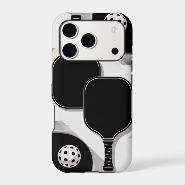 Pickleball Paddle Pair Abstract Design (Back)