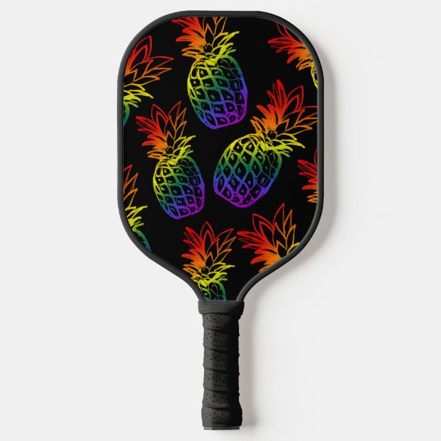 Pickleball Paddle rainbow pineapple (Front)
