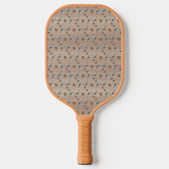 Pickleball Paddle, Retro Tiki Parrot and Palm Paddle (Front)