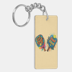 Pickleball Paddle - Sporty & Fun Design Keychain