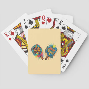 Pickleball Paddle - Sporty & Fun Design Playing Cards