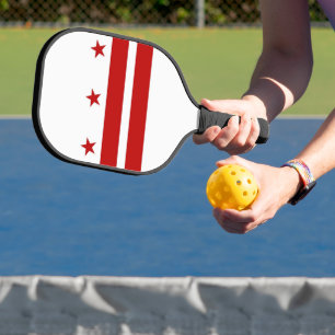 Pickleball Paddle, Washington DC flag Paddle