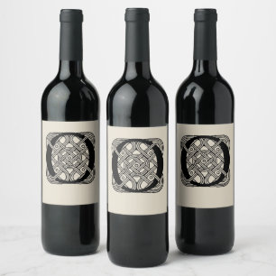 Pickleball Paddle Wine Label