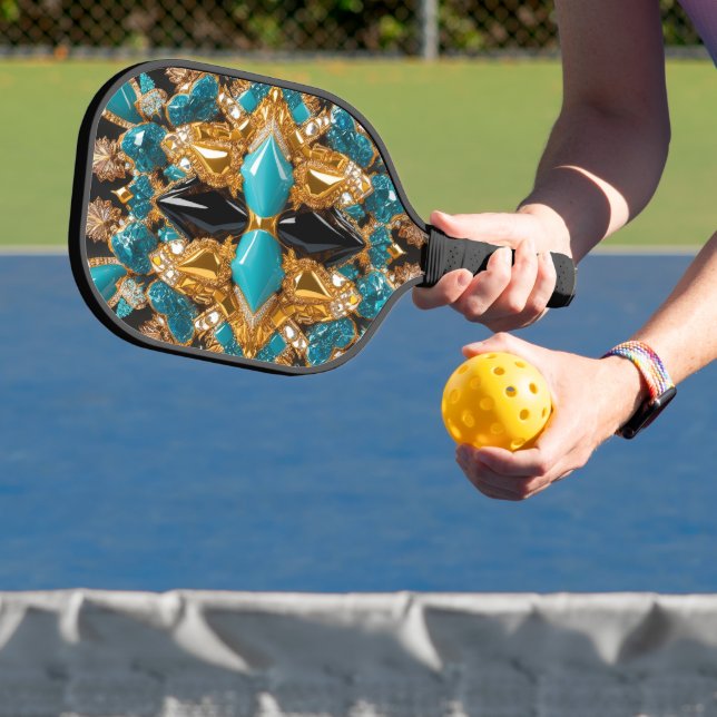 Pickleball Paddle with Colours of Bahamas (Insitu)